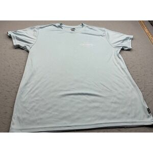 Billabong Surf Rash Guard UPF 50+ Sun Protection Large Light Blue M4172BSS